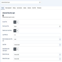 ماژول لاگین جوملا